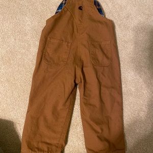 Carhartt Bibs 2T, flannel lined. Worn once